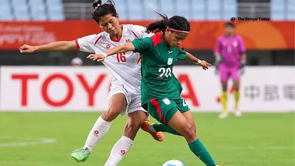 The Bangladesh women’s football team concluded the tournament with a goalless draw.