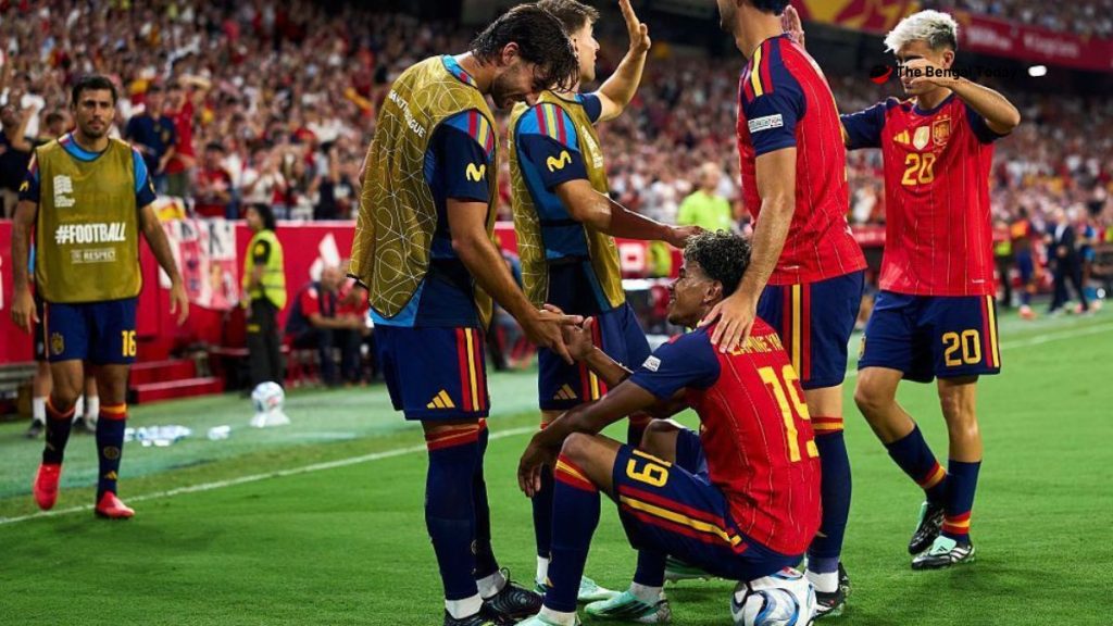Spain put four goals past Croatia, with Lamine Yamal scoring a brace.