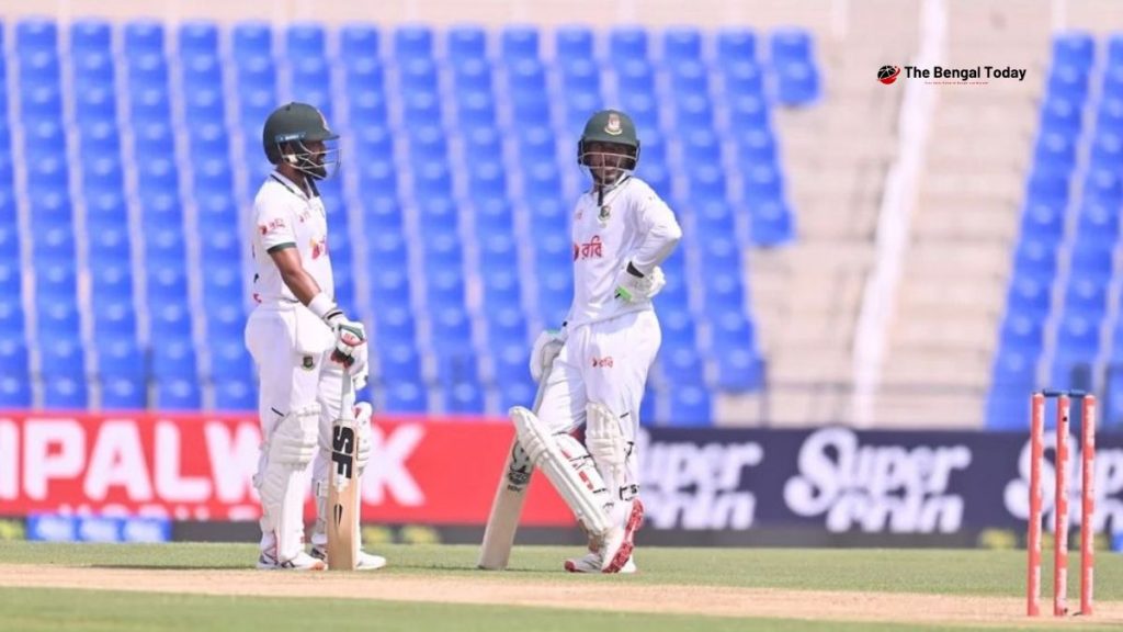 Bangladesh ended the day on 317, powered by Litton’s fifty.